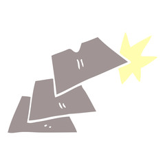 cartoon doodle work knife blades