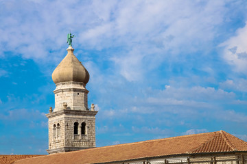 Historical city of Krk on the Island Krk in the Adriatic sea, Croatia