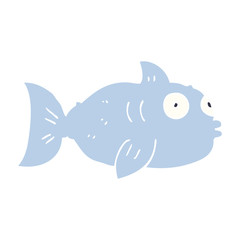 cartoon doodle fish