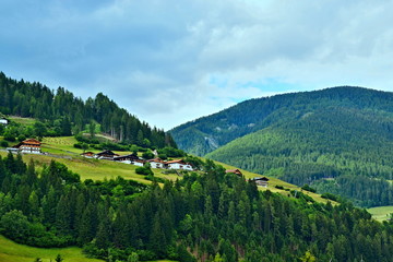 Fototapeta na wymiar Austrian Alps-view from the Sillian