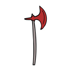 cartoon doodle axe