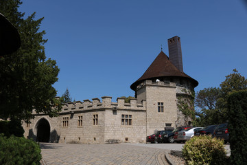 Fototapeta na wymiar Smolenice town and castle in Slovakia