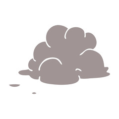cartoon doodle storm cloud