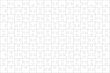Jigsaw puzzle blank template or cutting guidelines of 150 transparent pieces, landscape orientation, and visual ratio 3:2. Pieces are easy to separate (every piece is a single shape).
 - obrazy, fototapety, plakaty