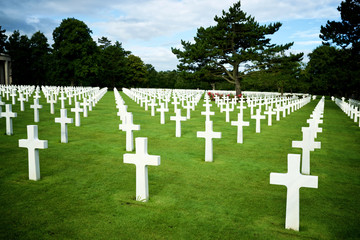 Fototapeta na wymiar Cemetery in Normandy