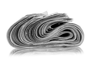 A newspapers, isolated on white