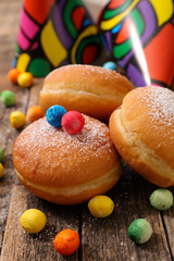donut and carnival decoration