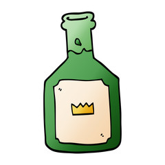 cartoon doodle alcoholic drink