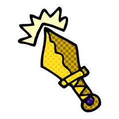 cartoon doodle small magical dagger