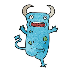 cartoon doodle demon