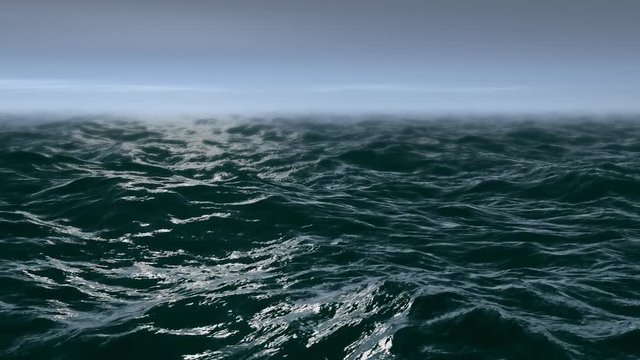 Stormy rough sea