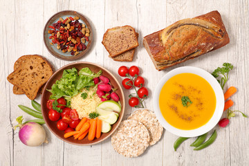 assorted vegan food