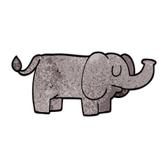 cartoon doodle funny elephant