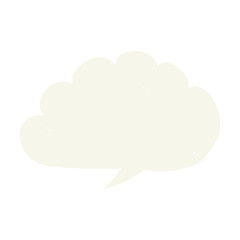 carton cloud speech bubble