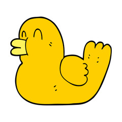 cartoon doodle rubber duck