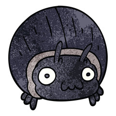 cartoon doodle huge beetle