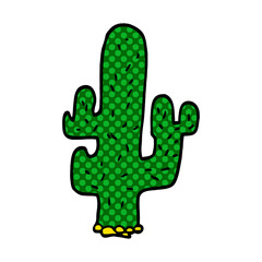 cartoon doodle cactus