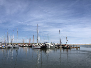 Fototapeta na wymiar Harbor at Ameland island