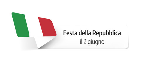 Italienischer Nationalfeiertag, 3D-Banner