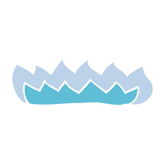 cartoon doodle gas flame