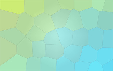 Fototapeta na wymiar Nice abstract illustration of yellow and green blue Gigant hexagon. Good background for your prints.