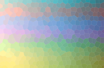 Fototapeta na wymiar Illustration of yellow, green, purple, blue and orange little hexagon horizontal background.