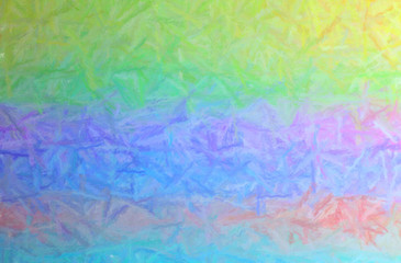 Illustration of yellow, green, purple, blue and orange long brush strokes pastel horizontal background.