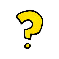 cartoon doodle question mark