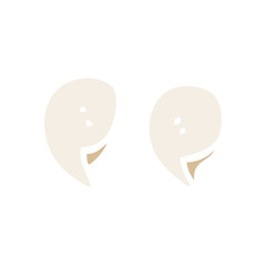 cartoon doodle quotation marks