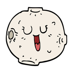 happy cartoon doodle moon