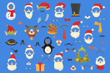 Big christmas party props for photobooth set. © inspiring.team