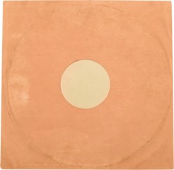 Vinyl Record in the Orange Cover - Isolated