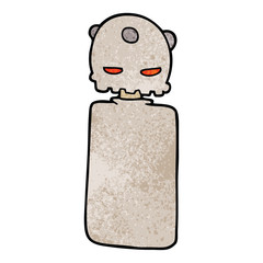 cartoon doodle robot