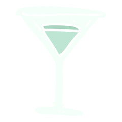 cartoon doodle martini