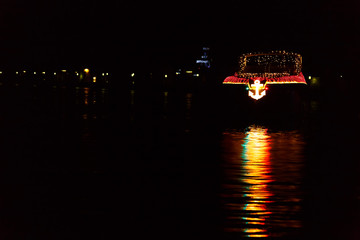 Bright Lights Christmas Boat Parade in Marina Pez Vela, Quepos, Costa Rica