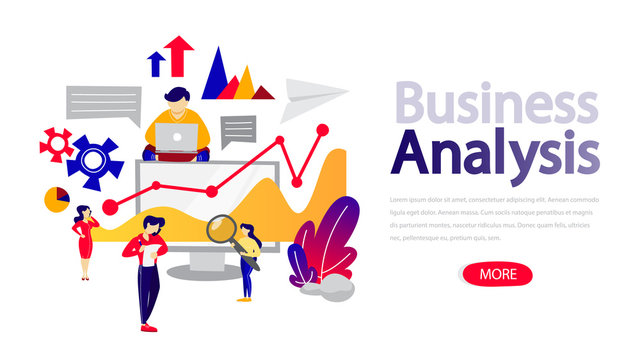 Business analytics and data analysis concept ilustration.