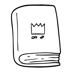 line drawing cartoon journal book