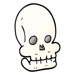 cartoon doodle funny skull