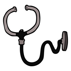 cartoon doodle stethoscope