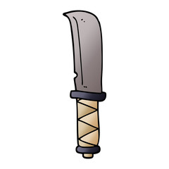 cartoon doodle of a knife