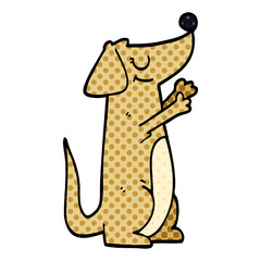 cartoon doodle dog