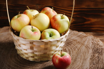 basket full apple