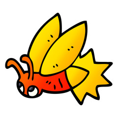 cartoon doodle lightning bug