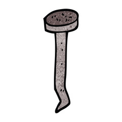 cartoon doodle old nail