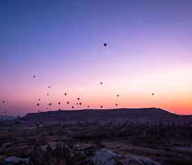 Lever de soleil en Cappadoce