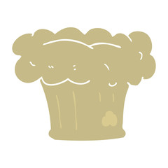 flat color illustration of a cartoon loaf of bread