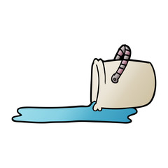 cartoon doodle bucket