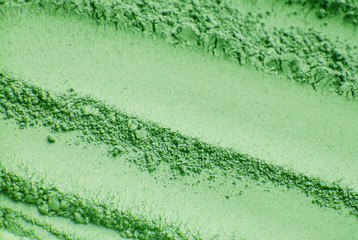 powder for the face. cosmetic texture. selective focus.