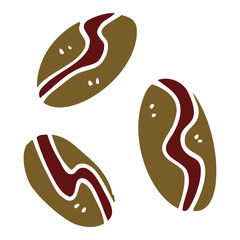 cartoon doodle of coffee beans