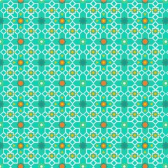 Oriental traditional ornament, Mediterranean pattern,Moroccan zellij tile design, vector illustration, summer vector design seamless pattern.